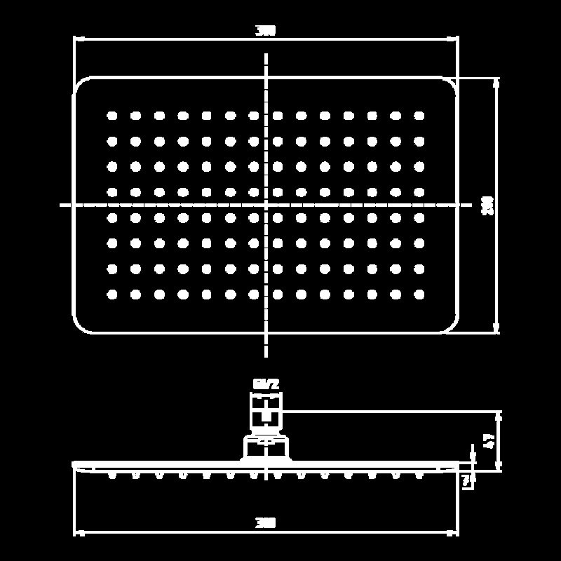 Верхний душ Elghansa Overhead shower MQ-732-White белый купить в интернет-магазине сантехники Sanbest