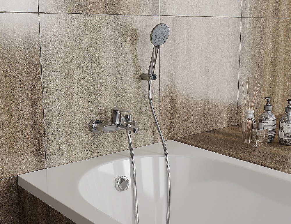 Смеситель для ванны D&K Bayern.Furth DA1523201 хром купить в интернет-магазине сантехники Sanbest