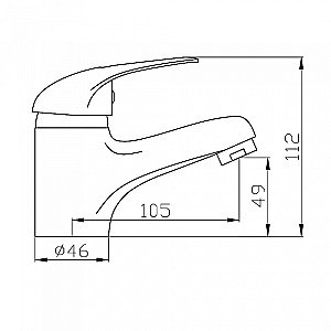 Смеситель для раковины Agger Move A0602100 хром купить в интернет-магазине сантехники Sanbest