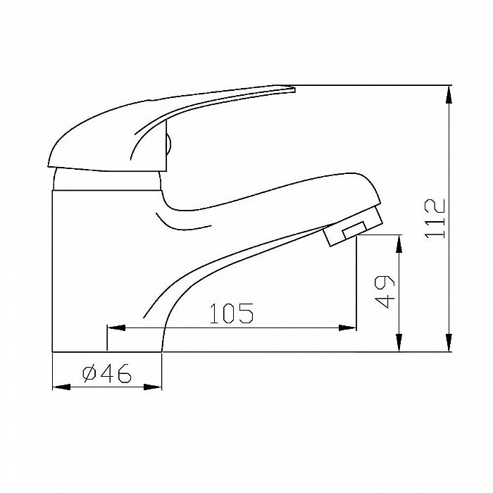 Смеситель для раковины Agger Move A0602100 хром купить в интернет-магазине сантехники Sanbest
