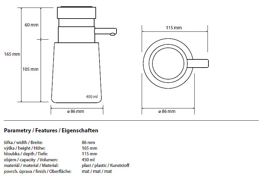 Диспенсер Bemeta Hotel 107109240 купить в интернет-магазине сантехники Sanbest