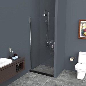 Душевая дверь BelBagno UNO B-1 90 прозрачная/хром купить в интернет-магазине Sanbest