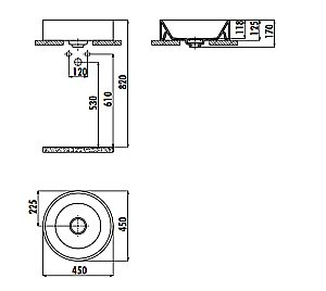 Раковина Creavit Minamal 45 MN146-0000 белая купить в интернет-магазине Sanbest