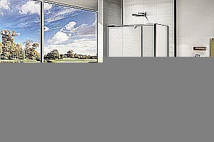 Душевой уголок Good door ORION WTW-PD+SP 110x80 стекло матовое/профиль хром купить в интернет-магазине Sanbest