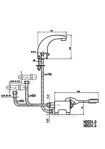 Смеситель для раковины Rav-Slezak NB201.5 купить в интернет-магазине сантехники Sanbest