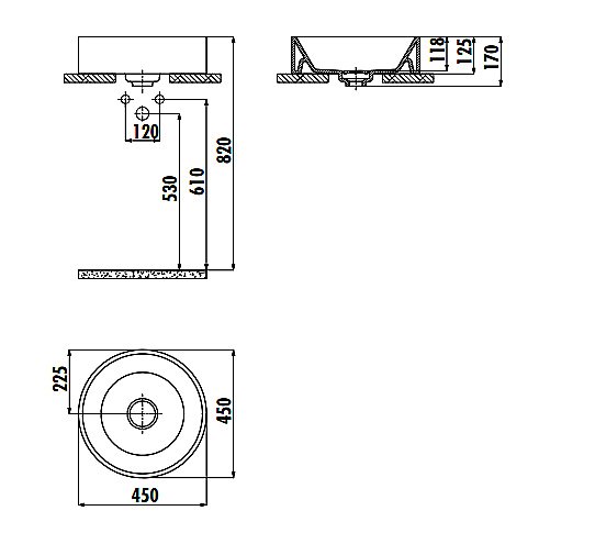 Раковина Creavit Minamal 45 MN146-0000 белая купить в интернет-магазине Sanbest