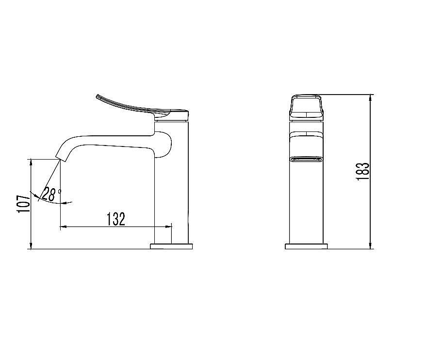 Смеситель для раковины Creavit Ritmo RT1500GR оружейная сталь купить в интернет-магазине сантехники Sanbest