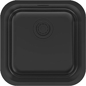 Кухонная мойка Paulmark Vello 44 VE44-MBN черная матовая купить в интернет-магазине сантехники Sanbest