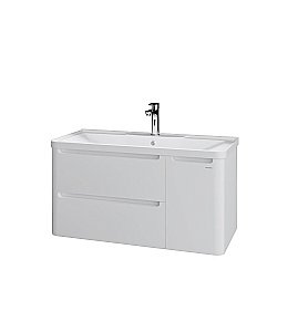 Тумба с раковиной подвесная Grossman АДЕЛЬ 1010001 100 белая для ванной в интернет-магазине Sanbest