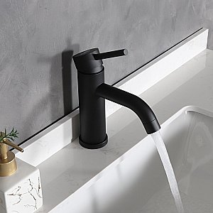 Смеситель для раковины Gid Inga SS096-BM-K черный матовый купить в интернет-магазине сантехники Sanbest