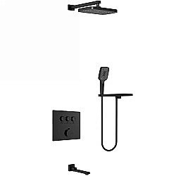 Душевая система Vincea VSFW-4311RMB черная матовая купить в интернет-магазине сантехники Sanbest