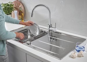 Мойка для кухни Grohe K400 Stainless Steel 31566SD0 купить в интернет-магазине сантехники Sanbest