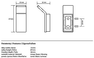 Крючок Bemeta Nero 135106020 купить в интернет-магазине сантехники Sanbest