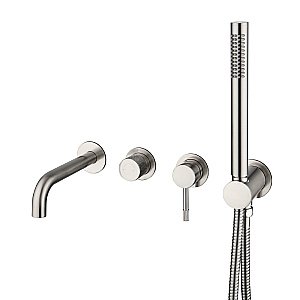 Смеситель для ванны Boheme Uno 464-3-NB никель брашированный купить в интернет-магазине сантехники Sanbest