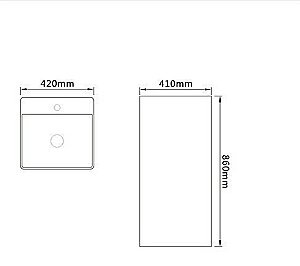 Раковина напольная SantiLine 42 SL-4005MС серая матовая купить в интернет-магазине Sanbest