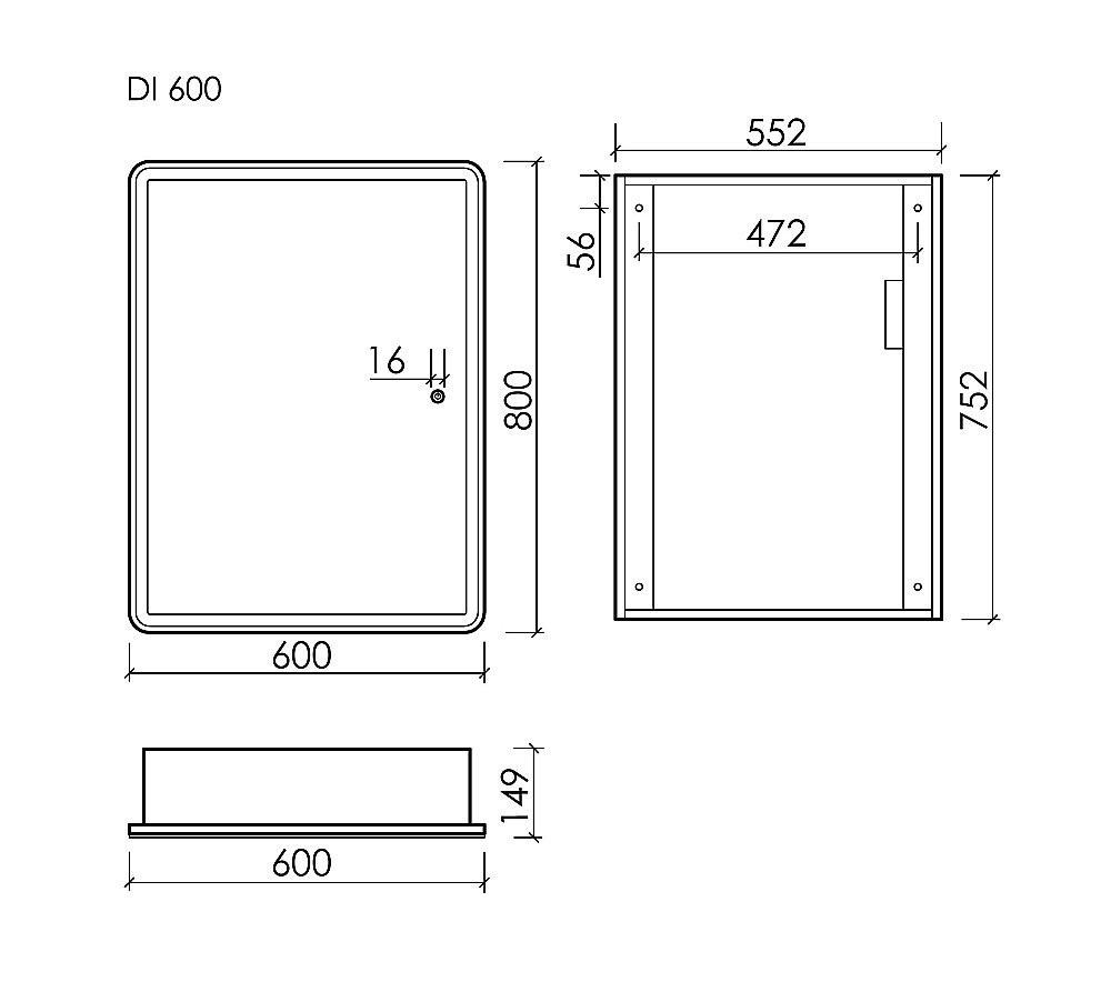 Зеркальный шкаф Sancos Diva DIV600 купить в интернет-магазине сантехники Sanbest