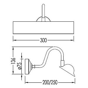 Светильник Devon&Devon Argo DGLQ30CR хром купить в интернет-магазине сантехники Sanbest
