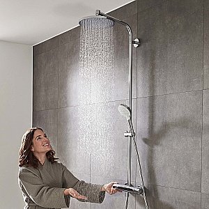 Душевая система Hansgrohe Crometta S Showerpipe 240 1jet 27267000 купить в интернет-магазине сантехники Sanbest