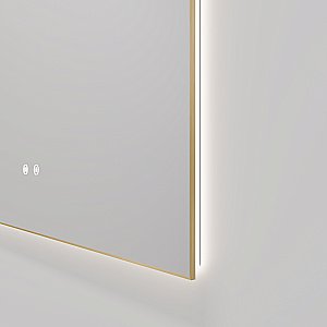 Зеркало LED Vincea VLM-4F120BG-2 120х80 брашированное золото в ванную от интернет-магазине сантехники Sanbest