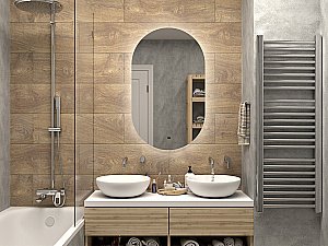 Зеркало Misty Титавин 60 ТИТ-02-60/100-14 в ванную от интернет-магазине сантехники Sanbest