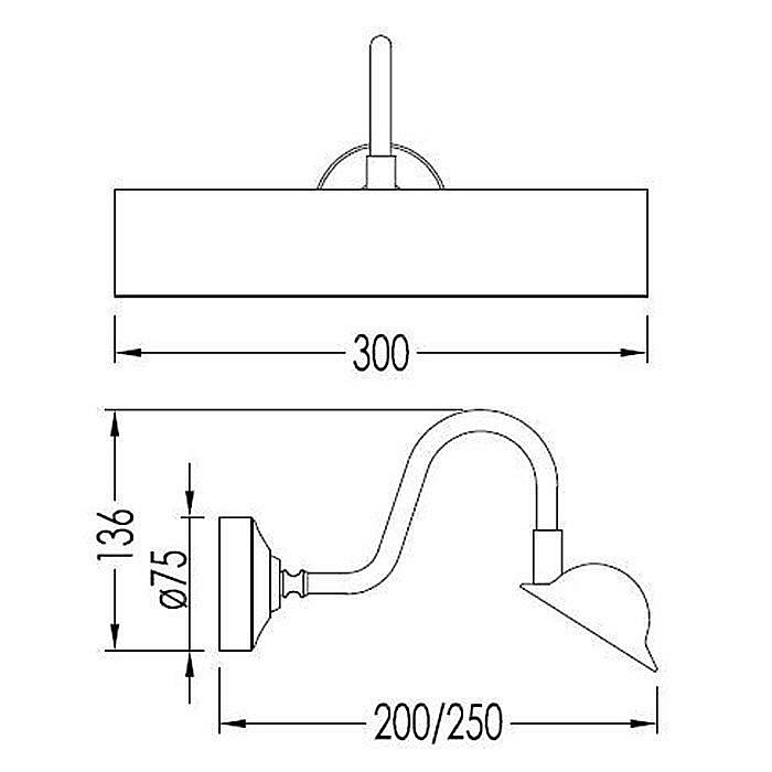 Светильник Devon&Devon Argo DGLQ30CR хром купить в интернет-магазине сантехники Sanbest