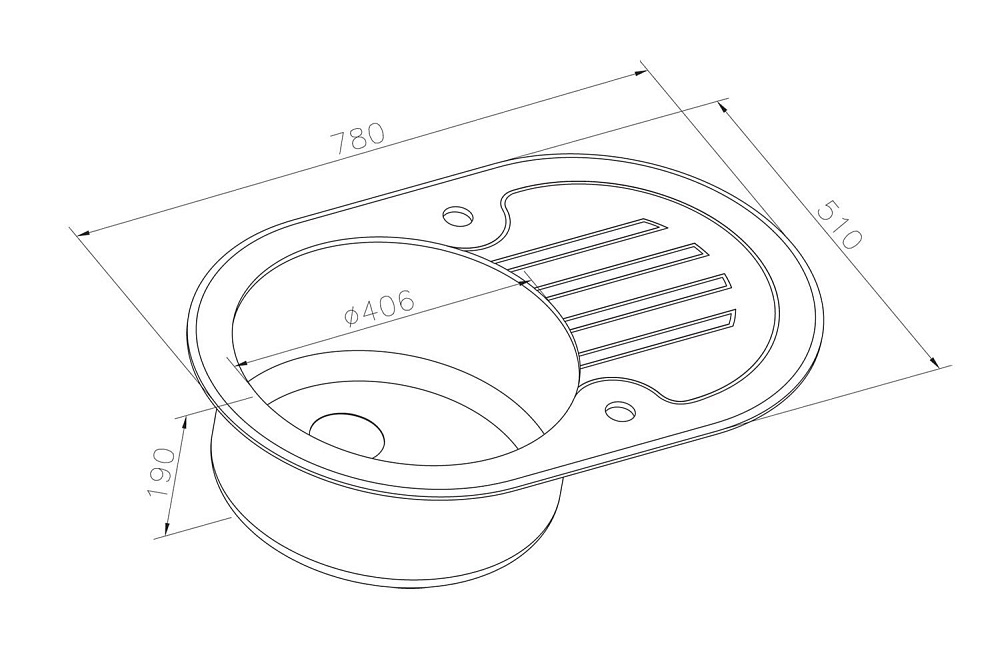 Мойка кухонная Zorg Inox Glass GL-7851-OV Белая купить в интернет-магазине сантехники Sanbest