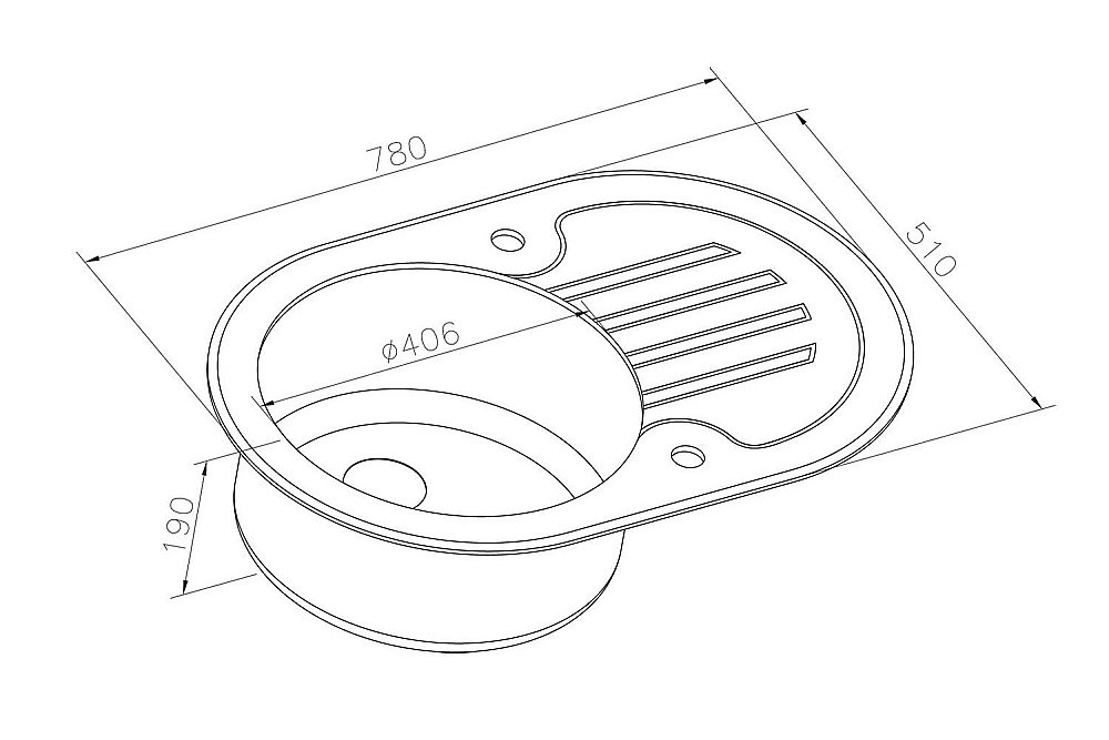 Мойка кухонная Zorg Inox Glass GL-7851-OV Белая купить в интернет-магазине сантехники Sanbest