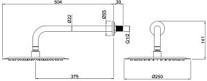 Верхний душ Allen Brau Infinity 5.21019-31 купить в интернет-магазине сантехники Sanbest