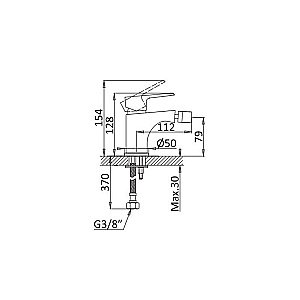 Смеситель для биде Cezares Nautic NAUTIC-BS1-BIO купить в интернет-магазине сантехники Sanbest