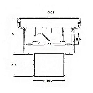 Душевой трап прямой Berges Trend 10х10 091003 хром глянец купить в интернет-магазине Sanbest