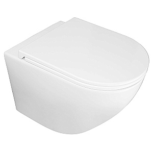 Унитаз подвесной Azario Pro PRO-0001 UQ3 белый, безободковый, с крышкой микролифт, слив торнадо купить в интернет-магазине Sanbest