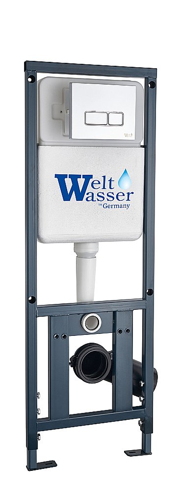 Унитаз с инсталляцией WeltWasser MARBERG 410 + MERZBACH 043 GL-WT + MAR 410 SE MT-BL купить в интернет-магазине Sanbest