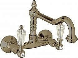 Смеситель для кухни Cezares DIAMOND-LLP-02-Sw бронза купить в интернет-магазине сантехники Sanbest