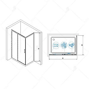 Душевая система RGW Shower Panels SP-6143-01 50140801-01 хром купить в интернет-магазине сантехники Sanbest