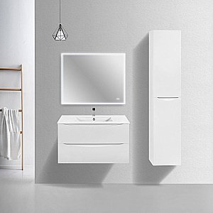 Тумба с раковиной Vincea Mia Slim 900 G.White для ванной в интернет-магазине Sanbest