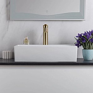 Раковина накладная BelBagno 51 BB1340 белая купить в интернет-магазине Sanbest