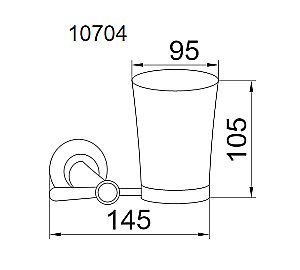 Стакан для зубных щеток Boheme Puro 10704 купить в интернет-магазине сантехники Sanbest