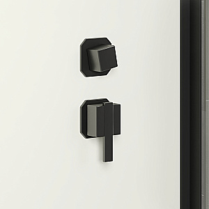Душевая кабина Niagara Standart ST100/15Q/BL/BK 100х100 без крыши, профиль черный матовый/стекло прозрачное купить в интернет-магазине Sanbest