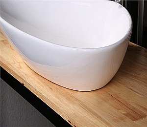 Раковина накладная Ceramalux N 66 9062 белая купить в интернет-магазине Sanbest