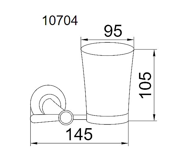 Стакан для зубных щеток Boheme Puro 10704 купить в интернет-магазине сантехники Sanbest
