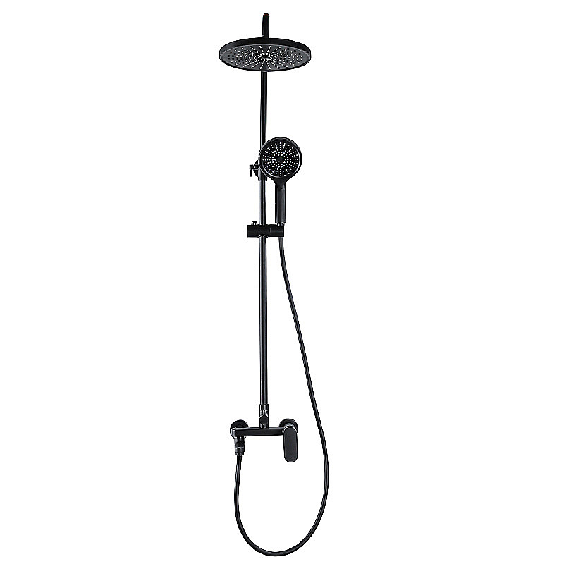 Душевая система Azario ARIZONA AZ-20BR черная матовая купить в интернет-магазине сантехники Sanbest