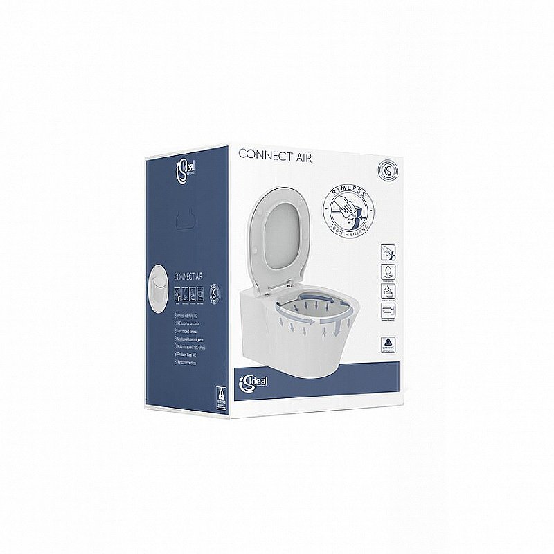 Унитаз подвесной Ideal Standard Connect Air K819501 белый, безободковый, с крышкой микролифт купить в интернет-магазине Sanbest