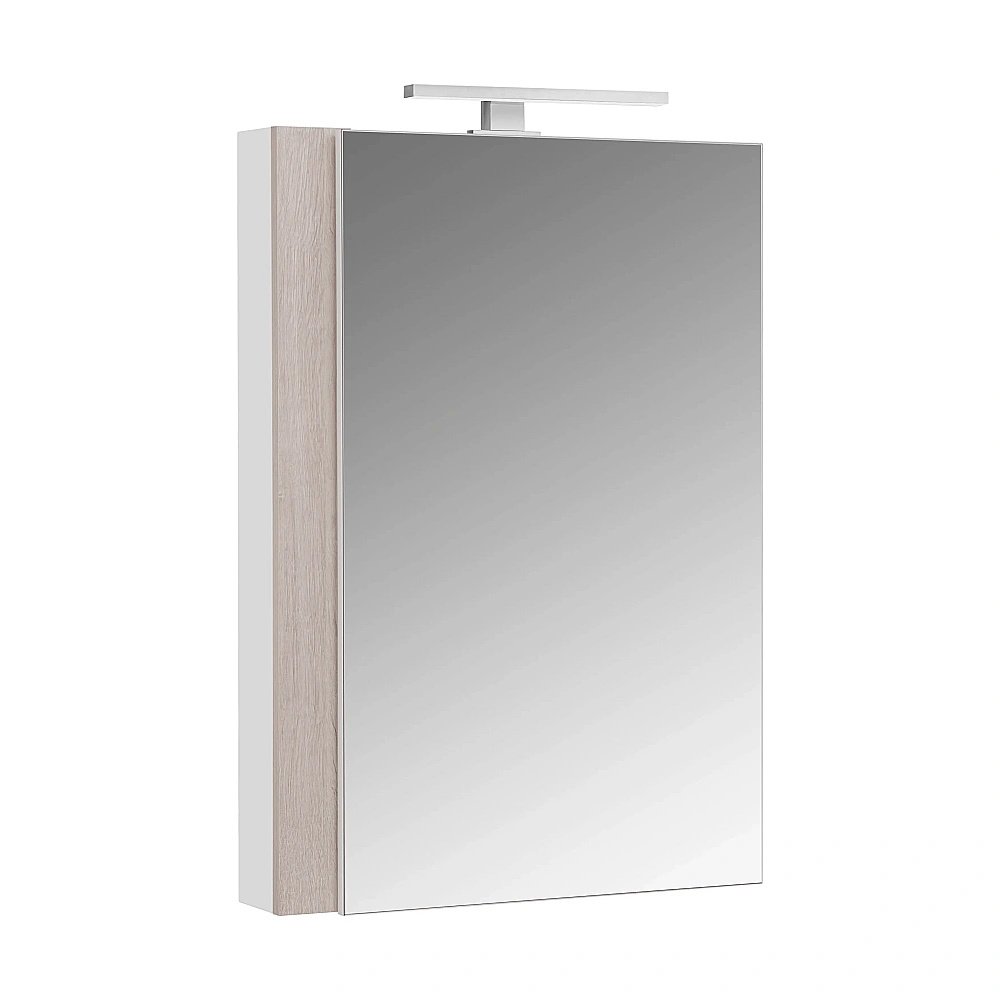 Зеркальный шкаф Акватон Кантри 55 белый/дуб верона купить в интернет-магазине сантехники Sanbest