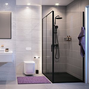 Душевой уголок WasserKRAFT Elbe 74P10 100x120 купить в интернет-магазине Sanbest