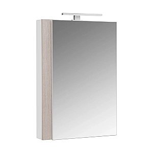 Зеркальный шкаф Акватон Кантри 55 белый/дуб верона купить в интернет-магазине сантехники Sanbest