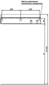 Полка Aquanet Магнум 302232 50 белая матовая купить в интернет-магазине сантехники Sanbest