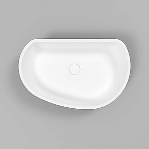 Раковина накладная WhiteCross Ametrine 60 0718.060037.20100 черная матовая, белая матовая купить в интернет-магазине Sanbest