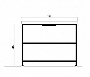 Тумба с раковиной Mixline Бруклин 100 543946 бетон для ванной в интернет-магазине Sanbest