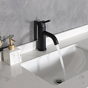 Смеситель для раковины Gid Inga SS096-BM-K черный матовый купить в интернет-магазине сантехники Sanbest