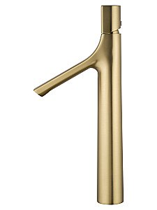 Смеситель для раковины высокий WONZON & WOGHAND The ONE, Брашированное золото (WW-H1011-BG) купить в интернет-магазине сантехники Sanbest